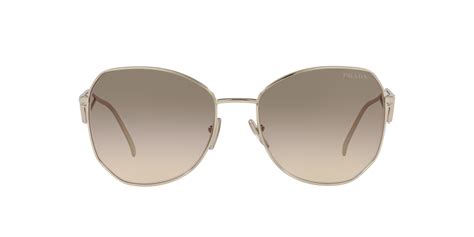 Prada PR 57YS ZVN3D0 Sunglasses in Pale Gold